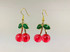 3D Fruit Cherry Earrings, 1950 Rockabilly Kawaii Quirky Novelty Gift