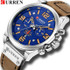 Relogio Masculino Mens Watches Top Brand Luxury Men Military Sport Quartz Wristwatch Leather Quartz Watch erkek saat curren 8314