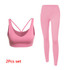2 Pcs Yoga Set Gym Fitness Clothing Women Seamless High Waist Leggings+Sports Bra Workout Running Sports Suits Women Sport Wear