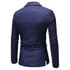PARKLEES Plaid Checked  Slim Fit One Button Suit Blazer