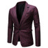 PARKLEES Plaid Checked  Slim Fit One Button Suit Blazer