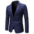 PARKLEES Plaid Checked  Slim Fit One Button Suit Blazer