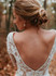 onlybridals Long Sleeve V neck Lace Tulle Boho Wedding Gowns wedding Dress