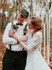 onlybridals Long Sleeve V neck Lace Tulle Boho Wedding Gowns wedding Dress