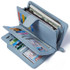Wallet Female PU Leather Wallet Leisure Purse Black Style 3Fold