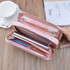 Wristband Phone Purses Women Wallets Splice Female Purse Leather Ladies Long