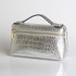 Fashion Crocodile Embossed Leather Women Clutch Make Up Bag Handbags