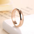 Simple Smooth Stainless Steel Rings Engagement Couples Ring Fashion Jewelry