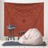 Black Mandala Indian Tapestry Wall Hanging Bohemian