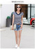 Striped Tshirt V-Neck T Shirt Women Printed T-Shirt Tee Shirt Femme Summer Tops