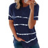 Fashion Women's T-Shirt New Oversized T Shirt Women Striped T-Shirt