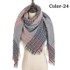 New Winter Knitted Scarf Cashmere Pashmina Women Warm Neck Scarves Shawls