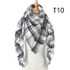 New Winter Knitted Scarf Cashmere Pashmina Women Warm Neck Scarves Shawls