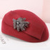 Lady Rhinestone Decorated Fedoras Hat Women's Fashion Wool Hat Girls