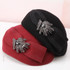 Lady Rhinestone Decorated Fedoras Hat Women's Fashion Wool Hat Girls