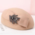 Lady Rhinestone Decorated Fedoras Hat Women's Fashion Wool Hat Girls