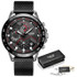 Mens Watches Top Brand Luxury WristWatch Quartz Clock Blue Watch Men Waterproof Sport