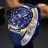 Mens Watches Top Brand Luxury WristWatch Quartz Clock Blue Watch Men Waterproof Sport