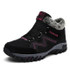 Winter Women's Snow Boots Leather Women Warm Thick Plush Snow Boots