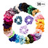 36 Pcs Hair Scrunchies Velvet Elastic Hair Bands Scrunchy Ties Ropes Scrunchie for Women or Girls Accessories