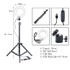 Dimmable LED Ring Light Camera Photo Studio Photography Video Makeup Ring Lamp for Youtube VK Selfie Mobile Phone with Tripod
