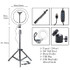 Dimmable LED Ring Light Camera Photo Studio Photography Video Makeup Ring Lamp for Youtube VK Selfie Mobile Phone with Tripod