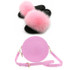 Summer Women Real Fox Fur Slippers Furry Fur Slides Rainbow Jelly Bags Sweet Plush Slippers Ladies Party Shoe Brand slippers