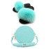 Summer Women Real Fox Fur Slippers Furry Fur Slides Rainbow Jelly Bags Sweet Plush Slippers Ladies Party Shoe Brand slippers