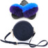 Summer Women Real Fox Fur Slippers Furry Fur Slides Rainbow Jelly Bags Sweet Plush Slippers Ladies Party Shoe Brand slippers