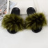 fujin furry slides for unisex women fur leather faux summer shoes indoor furry slippers flat women's sandals zapatos de mujer