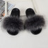 fujin furry slides for unisex women fur leather faux summer shoes indoor furry slippers flat women's sandals zapatos de mujer