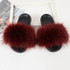 fujin furry slides for unisex women fur leather faux summer shoes indoor furry slippers flat women's sandals zapatos de mujer