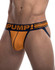 PUMP Varsity Low Rise Cotton Mesh Jockstrap Orange/Military Green 15040