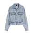TWOTWINSTYLE Patchwork Tassel Diamond Denim Jacket For Women Lapel Long Sleeve Hollow Out Casual Jackets Female 2020 Fashion New