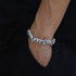 Cuban Chain Bracelet Full Of Rhinestone For Men's Hip Hop Jewelry