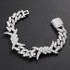 Cuban Chain Bracelet Full Of Rhinestone For Men's Hip Hop Jewelry