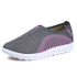 Women Mesh Flat With Cotton Casual Walking Stripe Sneakers Loafers Soft Shoes Breathable Comfort Spring Summer Ladies Shoes