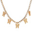 Iced Out Butterfly Necklace Set Cuban Link Chain Choker Necklace Women Girls Butterfly Chains Bling Hip Hop Pendant Jewelry