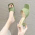 Fashion Multicolour Open Toe Ankle Strap Women Sandals Sexy High Heels Lady Shoes Buckle 6.5cm Low Heel Summer Sandals