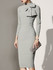 Crew Neck  Bowknot  Plain Bodycon Dress