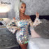 Thereadict Sexy Women Dress Off Shoulder Tassel Short Long Sleeve Sequin Dress Backless Vintage Autumn Club Party Dresses 2019
