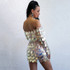 Thereadict Sexy Women Dress Off Shoulder Tassel Short Long Sleeve Sequin Dress Backless Vintage Autumn Club Party Dresses 2019