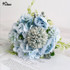 Meldel Artificial Peony Flowers Silk Bouquet for Wedding Decoration Small Fake Rose Flowers Home Decor DIY Faux Rose Peony Flore