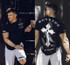 Men Cotton Short sleeve Printed T-shirt