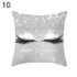 Fashion Glitter Eyelash Lipstick Pillow