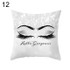 Fashion Glitter Eyelash Lipstick Pillow