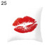 Fashion Glitter Eyelash Lipstick Pillow