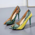 Women Fashion Pointed Toe Shallow-heeled Stiletto Heels