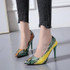 Women Fashion Pointed Toe Shallow-heeled Stiletto Heels