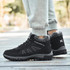 Men's outdoor plus cotton boots to keep warm and comfortable walking shoes